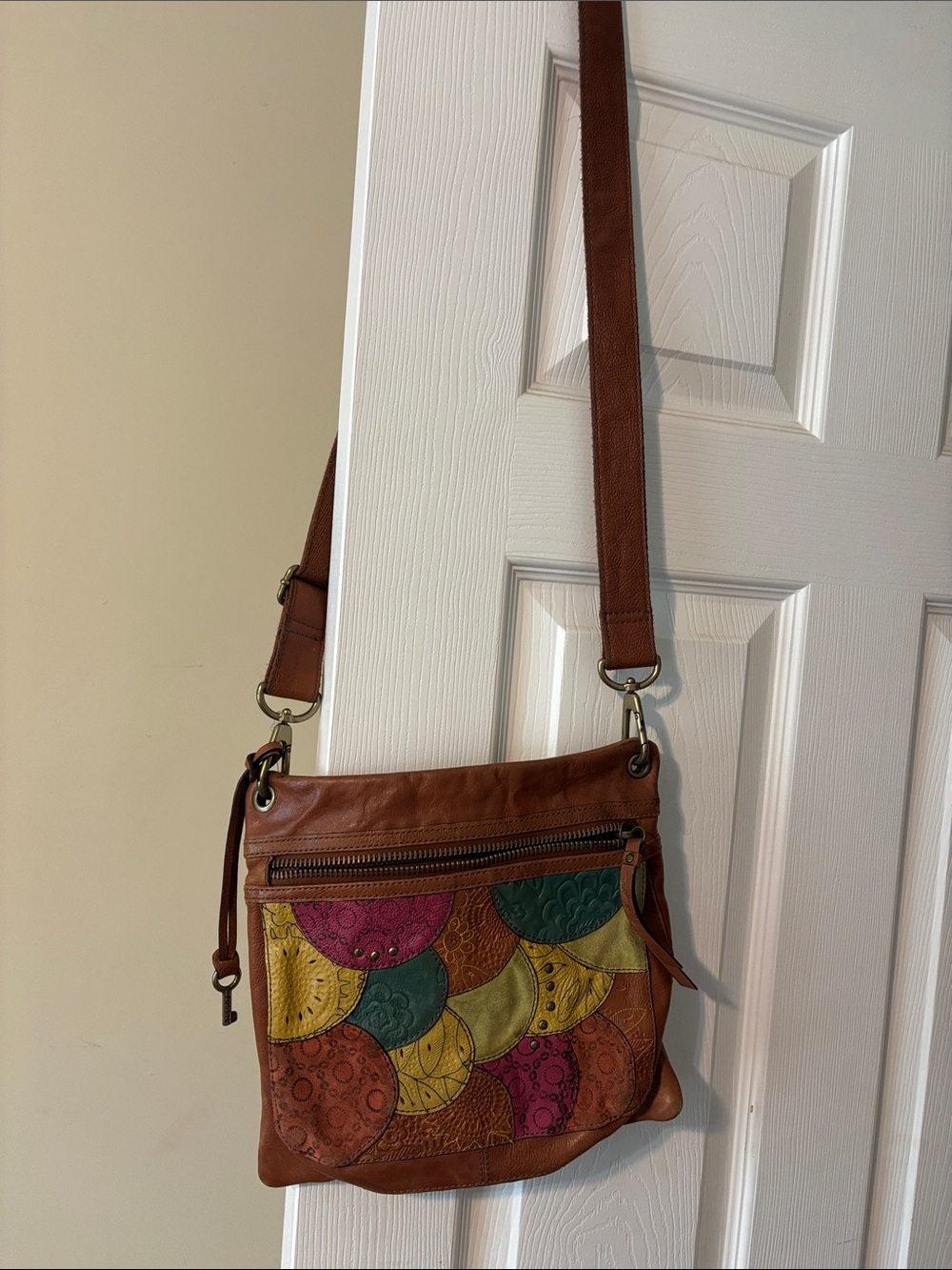 Fossil Leather Crossbody Bag